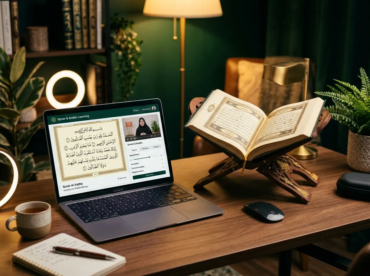 Online Quran and Arabic Lesson Setup